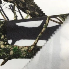 Kamuflasjetrykt Mercerized Velvet Stoff
