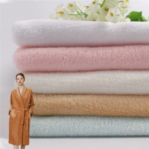 Polyester flanell strikket stoff